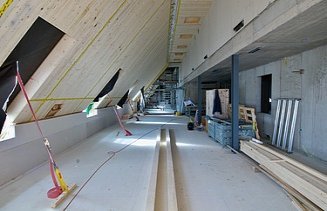Foto von der Dachrekonstruktion Bahnhofquai Zürich