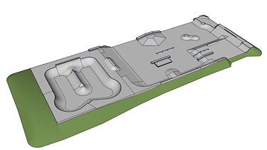 Visualisierung Skateanlage Silenen 3D Modell von Skateanlage