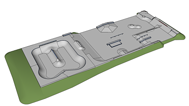 3D Modell von Skateanlage