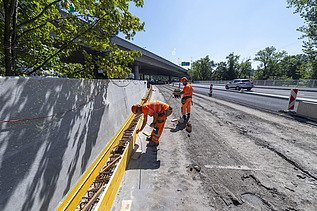Bild von Bauarbeiten an Brunaubrücke