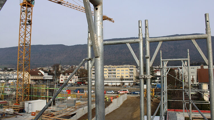 Aussicht über die Baustelle Campus Technik