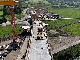 Die Baustelle aus der Vogelperspektive