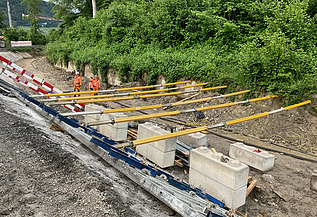 Foto von Arbeiten im Oberwasserkanal