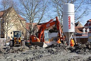 Foto von der Baugrube in Konstanz