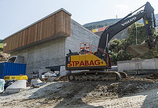 Foto von Baugrube Kraftwerk Realp II