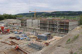 Erste Etappe des Rohbaus im Gange