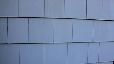 Ansicht der Schindelfassade