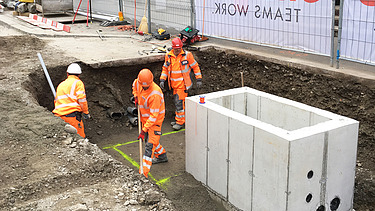 Foto von unterirdischer Ladeinfrastruktur