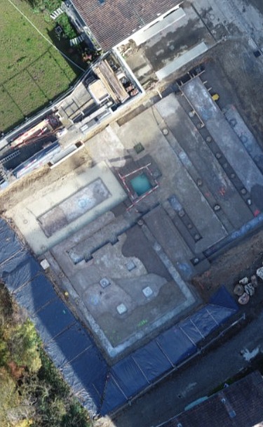 Silvrettaweg - Baugrube in Zürich Bild vom Silvrettaweg - Baugrube