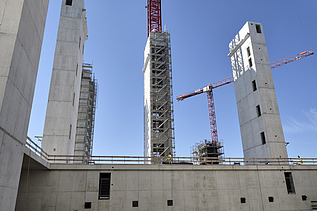 Foto vom Bau der Kehrichtverwertungsanlage KEBAG Enova