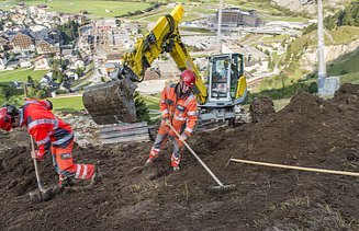 Foto von Skipistenbau Andermatt Sedrun