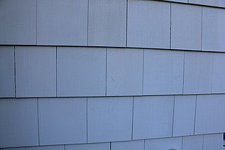 Ansicht der Schindelfassade