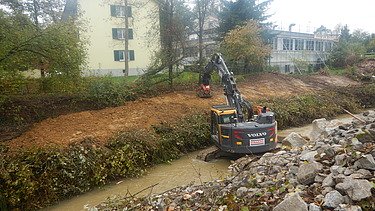 Bild von Bauarbeiten Längsvernetzung Suhre