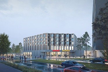 Schlieren Kesslerplatz vom Hochbau Bild von Schlieren Kesslerplatz