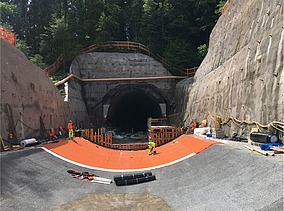 Bild von Bauarbeiten am Lochweidli-Tunnel
