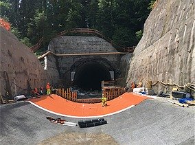 Bild von Bauarbeiten am Lochweidli-Tunnel