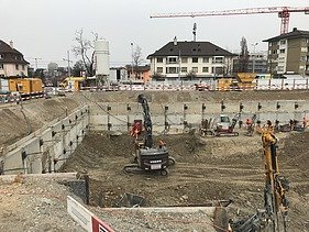 Bild von Baugrube Schulanlage Guggach