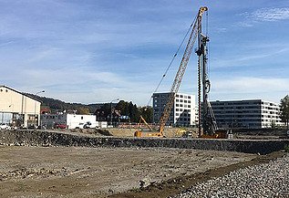 Foto von Baustelle Überbauung Geistlichen Areal