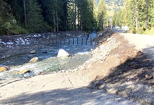 Bild von der Verbauung Flüelabach