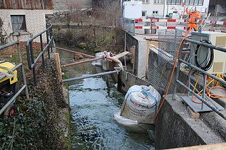 Gossauerbachumleitung für Kanalneubau