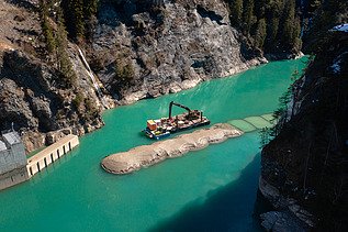 Bild von Einlaufbauwerk Stausee Solis