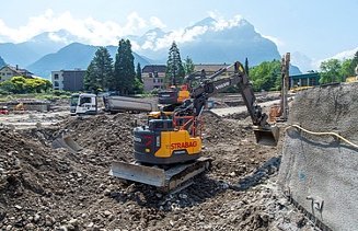 Foto von Aushub für Kantonsspital