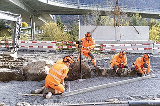 Foto von Totalumbau Bahnstrecke Meiringen