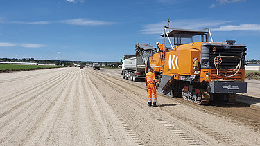 Foto von Falze auf Sandboden