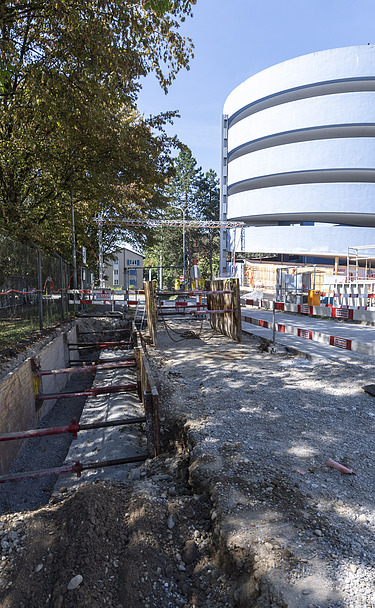 Bauarbeiten in Zürich Altstetten vom Ingenieurbau Bild von Bauarbeiten in Zürich Altstetten