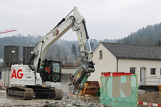 Abbruch der alten Tössbrücke