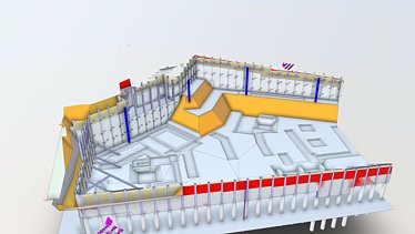 Modell der Baustelle Modell der Baustelle