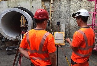 Foto vom Schachtbauwerk der Entwässerung Fahrweid