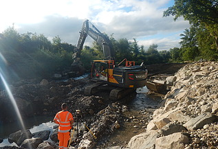 Foto von Arbeiten am Auenschutzpark