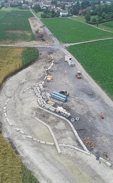 Bauarbeiten Hörnligraben in Wallisellen Dietlikon Bild vom Hörnligraben