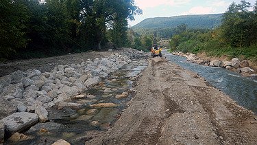 Foto von Arbeiten am Auenschutzpark