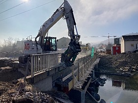 Abbruch der alten Tössbrücke