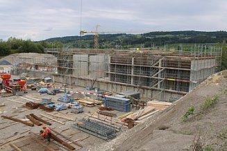 Erste Etappe des Rohbaus im Gange