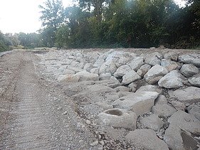 Foto von Arbeiten am Auenschutzpark