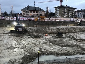 Bild von Baugrube Schulanlage Guggach