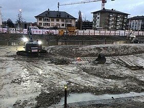 Bild von Baugrube Schulanlage Guggach