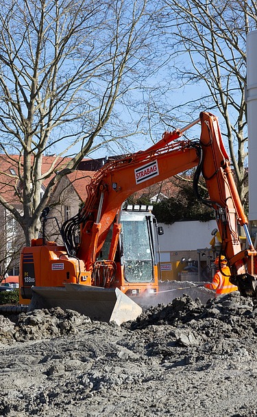 Foto von der Baugrube in Konstanz