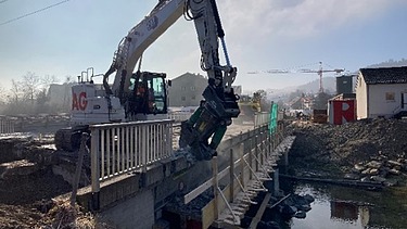 Abbruch der alten Tössbrücke