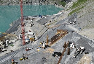 Foto von Rückbau und Rekultivierung Bauinstallationen, Pumpspeicherwerk Limmern