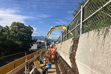 Instandsetzung Bohrpfahlwand Frohsinn Küssnacht