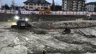 Bild von Baugrube Schulanlage Guggach