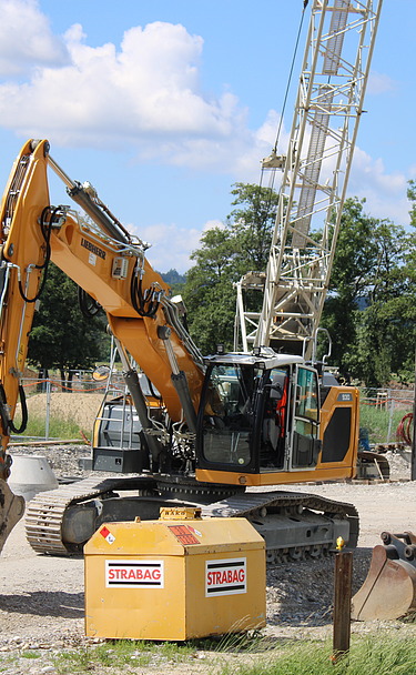 Foto von Baggern auf der Baustelle Weitblick