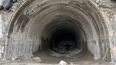 Bild von Bauarbeiten am Lochweidli-Tunnel