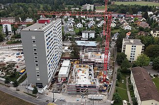 Ansicht Kesslerplatz von oben seitlich