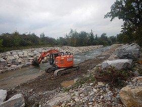 Foto von Arbeiten am Auenschutzpark