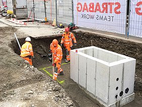 Foto von unterirdischer Ladeinfrastruktur